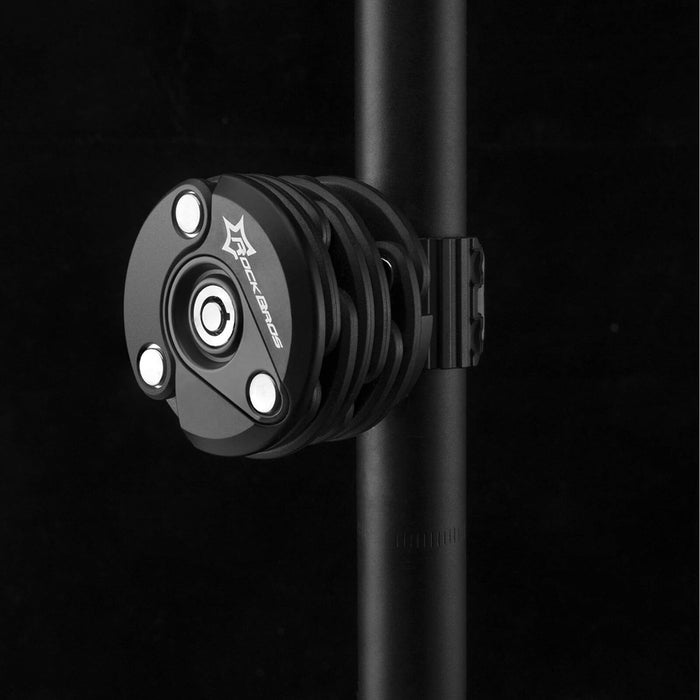 Сгъваема U-Lock ключалка за велосипед Rockbros WL798 - черна