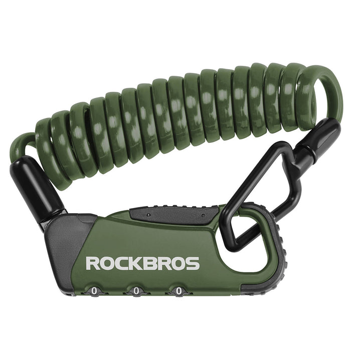 Rockbros RBK6N Комбинирана ключалка за велосипед - зелена