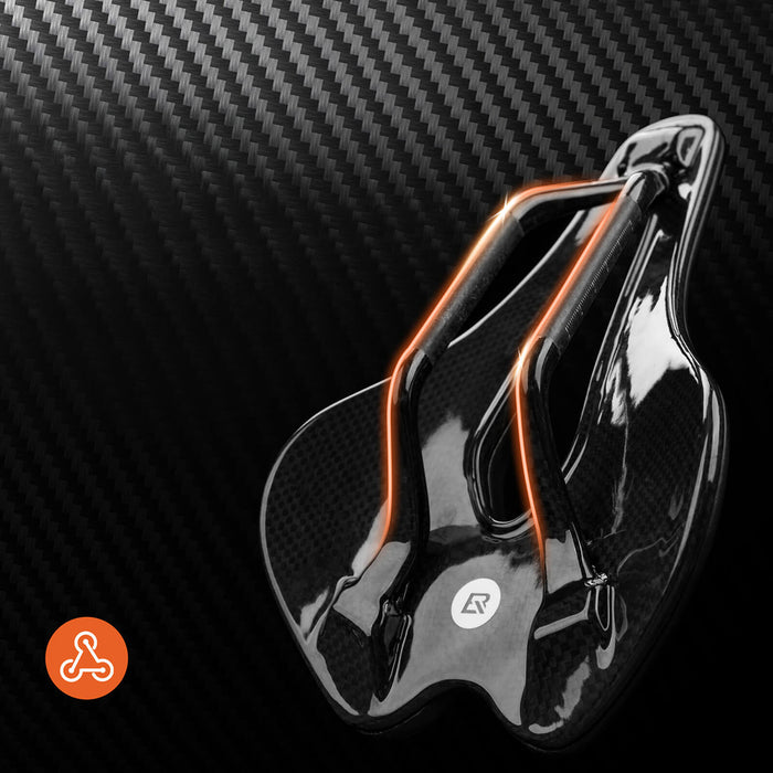 Rockbros LF0214 Анатомична 3D Водоустойчива Велосипедна Седалка - Черна