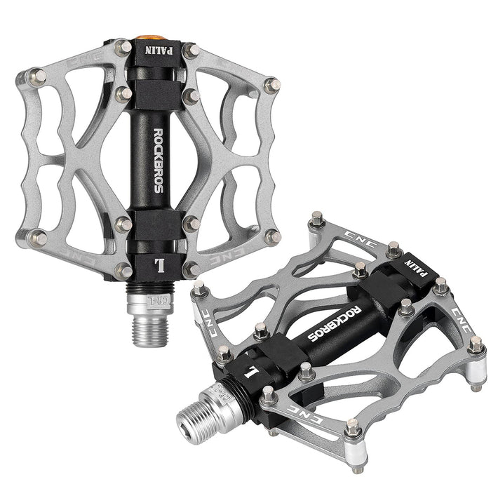 Rockbros JT201012LS 2010-12L Алуминиеви платформени велосипедни педали - сребърни