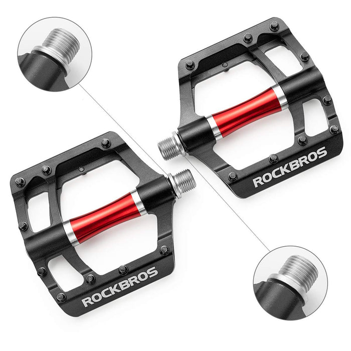 Велосипедни педали Rockbros 2020-12CBK Platform, алуминиеви, черни