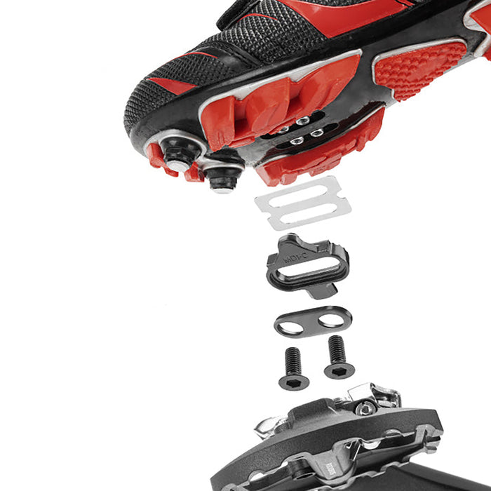 Двустранни педали за велосипед Rockbros M108 Nylon Half-Lock - Черни
