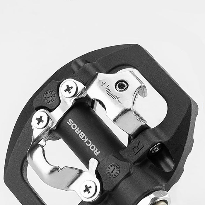 Двустранни педали за велосипед Rockbros M108 Nylon Half-Lock - Черни