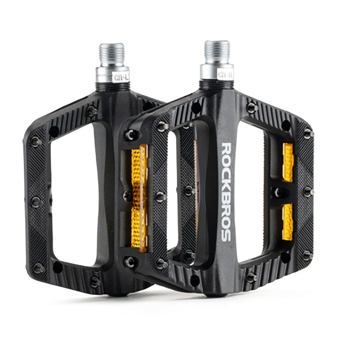 Rockbros BP2501 Светлоотразителни найлонови педали за велосипед - черни