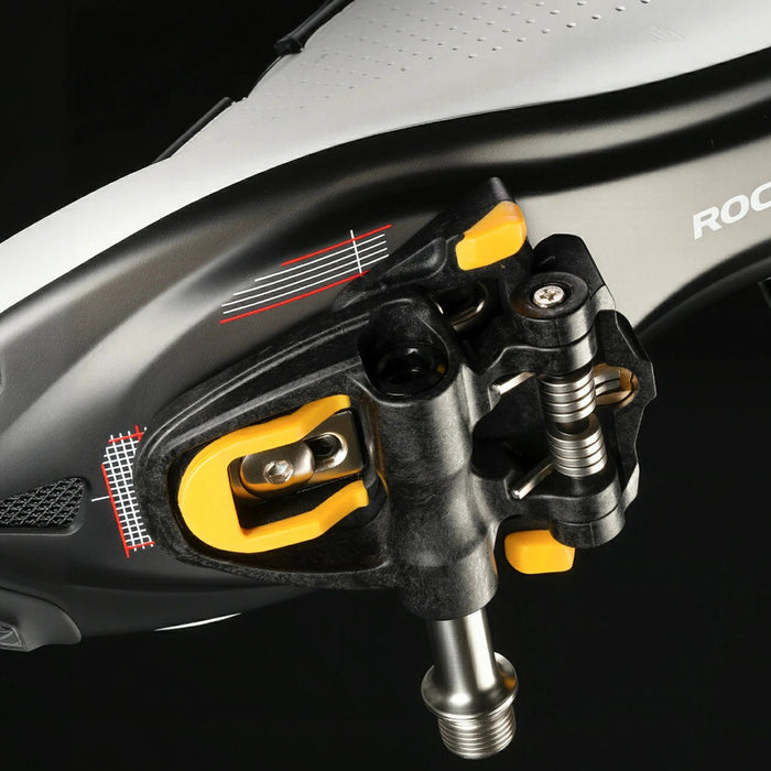 Педали Rockbros RD9 Shimano SPD-SL от карбон и титаниева сплав - черни