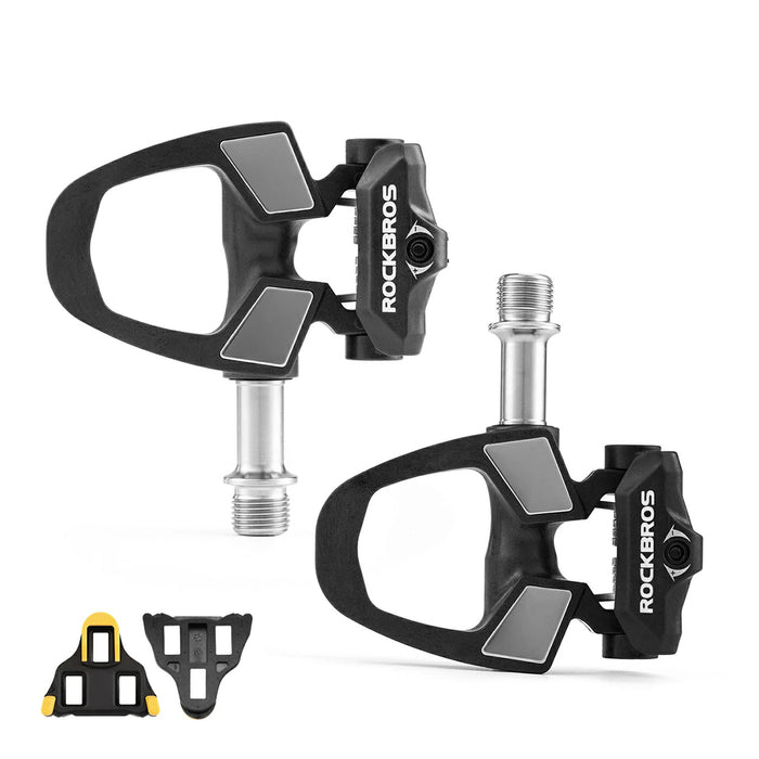 Педали Rockbros RD9 Shimano SPD-SL от карбон и титаниева сплав - черни