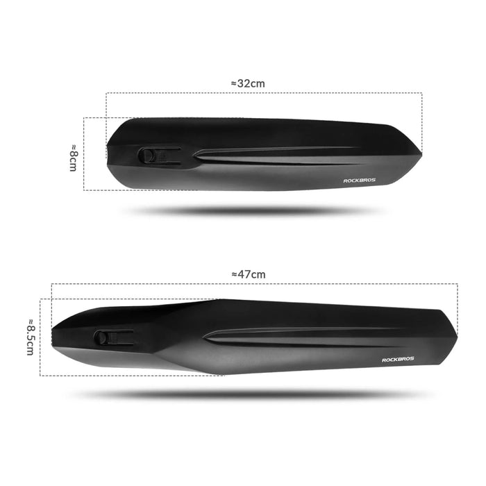 Предни и задни калници за велосипеди Rockbros FK-880 за 24" велосипеди - черни