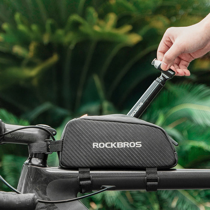 Велосипедна помпа Rockbros JG-PB-11 130 PSI с дръжка и топчеста игла - черна