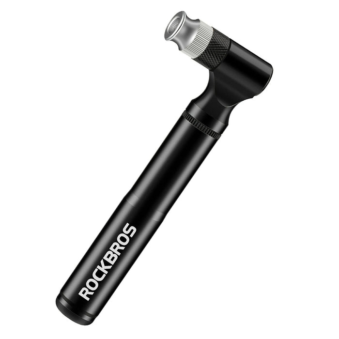 Велосипедна помпа Rockbros JG-PB-11 130 PSI с дръжка и топчеста игла - черна