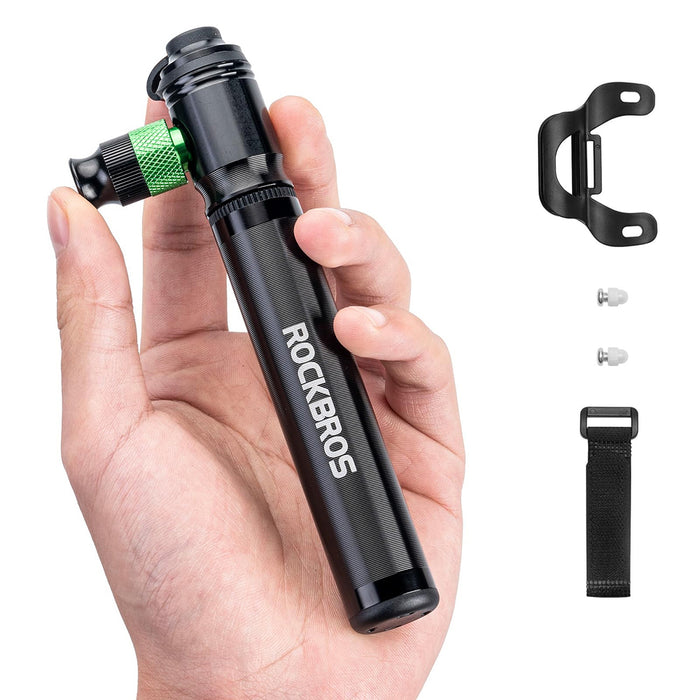 Ръчна/алуминиева CO2 помпа Rockbros HQ-75D-CO2 - черна
