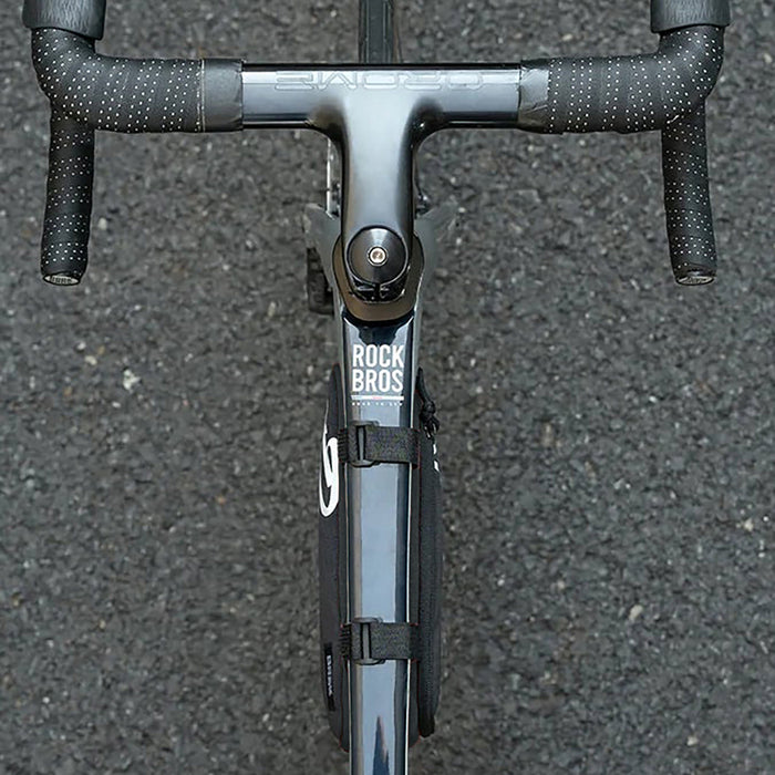Чанта за велосипед Rockbros G001 Flash Journey Triangle Frame 0.8 л - Черна