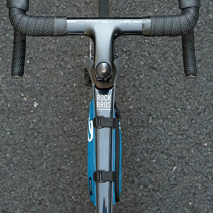 Чанта за велосипед Rockbros G001 Flash Journey Triangle Frame 0.8 л - Сина