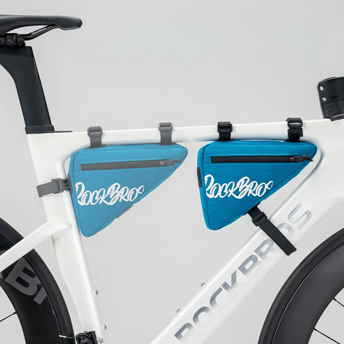 Чанта за велосипед Rockbros G001 Flash Journey Triangle Frame 0.8 л - Сина