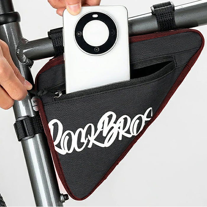 Чанта за велосипед Rockbros G001 Flash Journey Triangle Frame 0.8 л - червена
