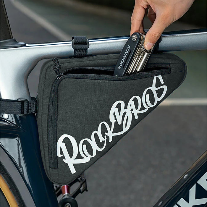 Чанта за велосипед Rockbros G002 Flash Journey Triangle Frame 1.4L - Черна