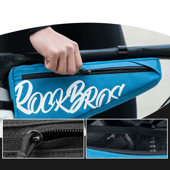 Чанта за велосипед Rockbros G008 Flash Journey Triangle Frame XL 1.9 л - Сина