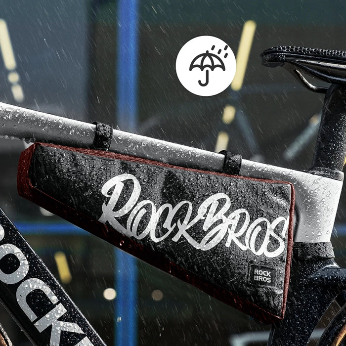 Чанта за велосипед Rockbros G008 Flash Journey Triangle Frame XL 1.9 л - черно-червена
