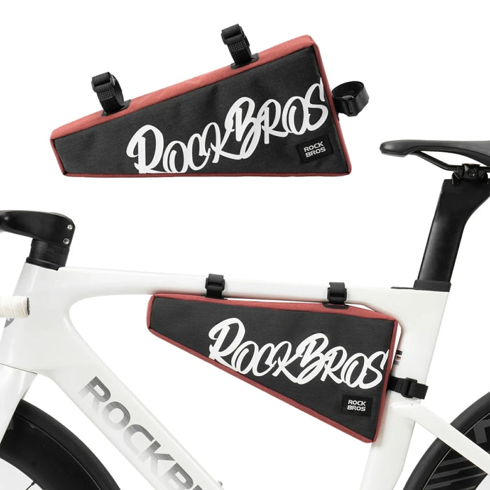 Чанта за велосипед Rockbros G008 Flash Journey Triangle Frame XL 1.9 л - черно-червена