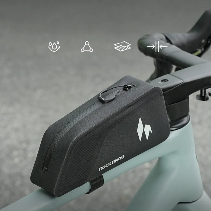 Rockbros AS-151 RideMate Водоустойчива чанта за горна тръба - Черна