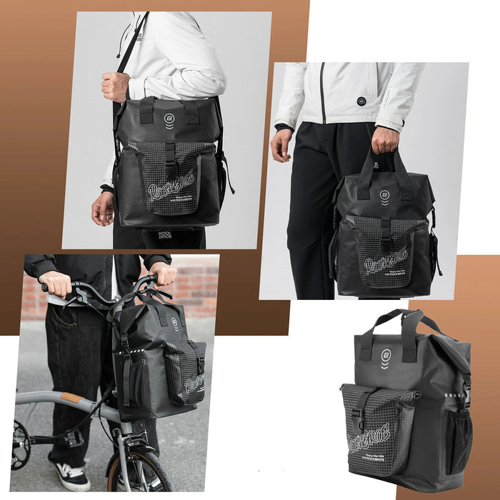 Чанта за кормило Rockbros AS-158 за сгъваем велосипед Brompton 18L - черна