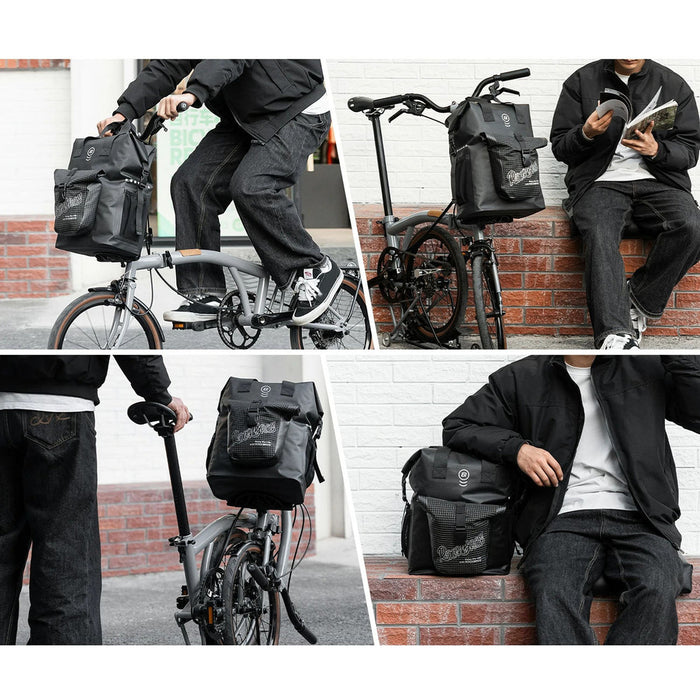 Чанта за кормило Rockbros AS-158 за сгъваем велосипед Brompton 18L - черна