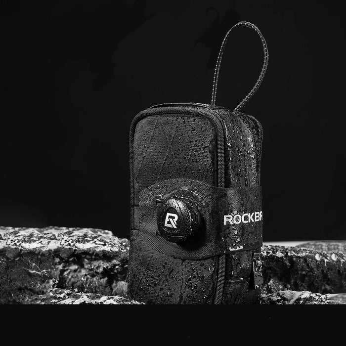 Чанта за велосипед Rockbros P010 0.2L с държач за бутилка 0.6L - Черна