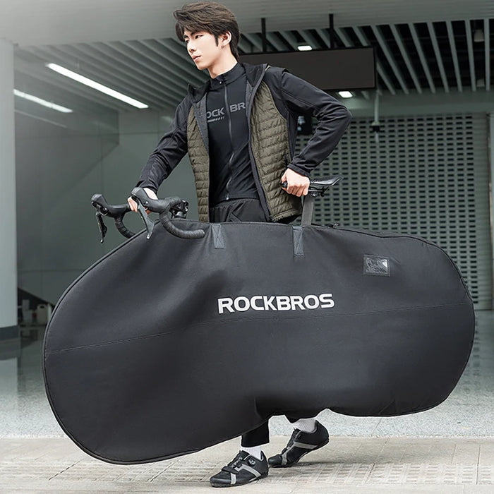 Еластичен калъф за носене Rockbros D002 за 26" шосейни и планински велосипеди - черен