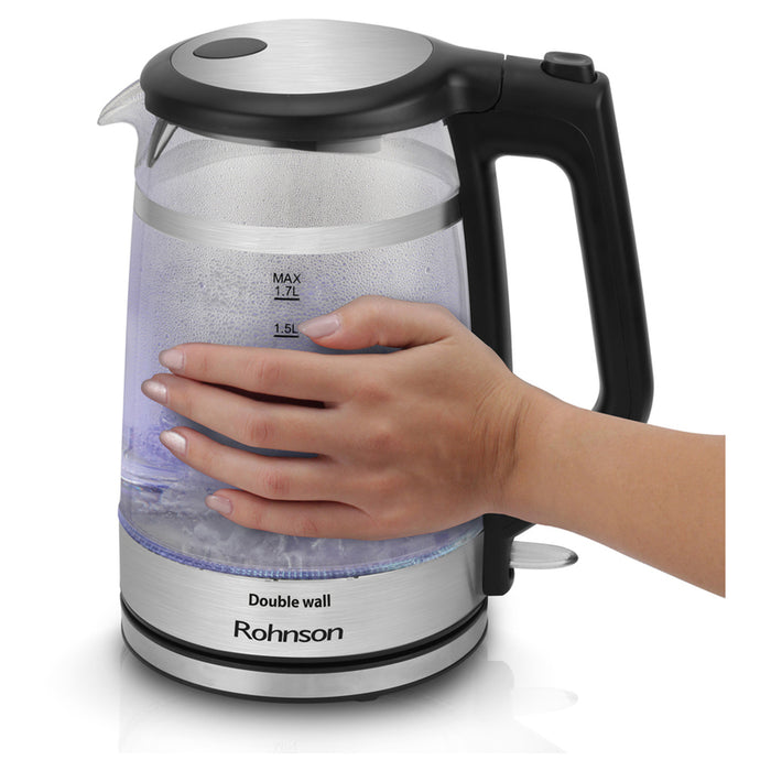 Електрическа канa ROHNSON R-7645 2200 W, СИВ, 1.70 L