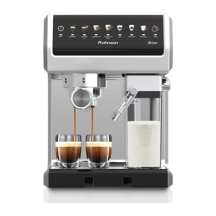 Кафемашина ROHNSON R-98080 1600.00 ml, АВТОМАТИЧНА КАПУЧИНО СИСТЕМА, 20.00 bar