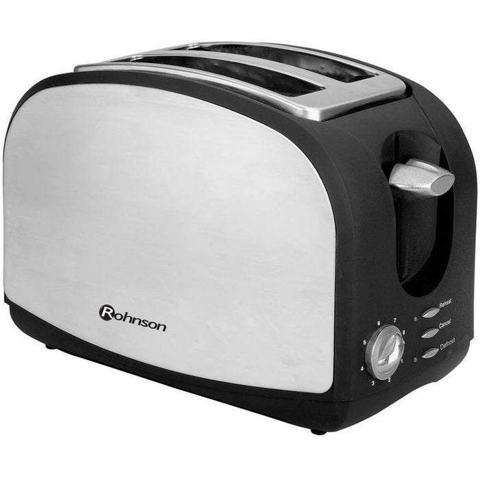 ТОСТЕР ROHNSON R-207 900 W, ИНОКС/ЧЕРЕН