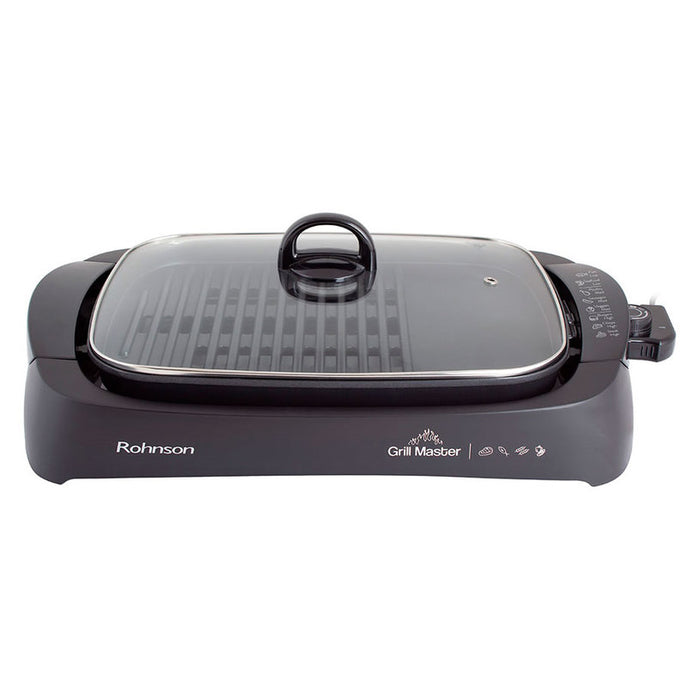 ГРИЛ ROHNSON R-2525 2200 W, ЧЕРЕН, КАПАК