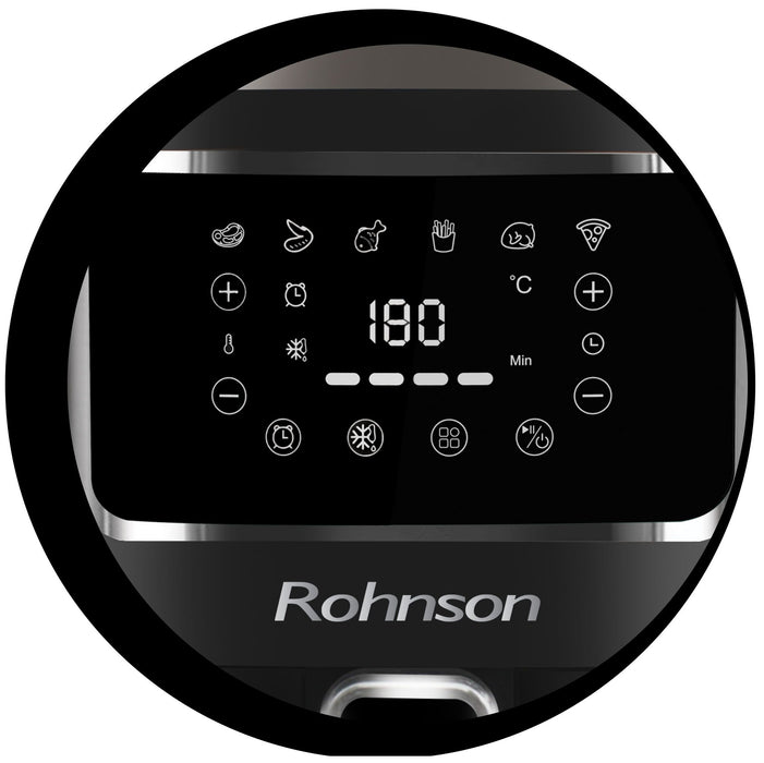 Фритюрник с горещ въздух Rohnson - R-2802, 1450W, 5 l, черен