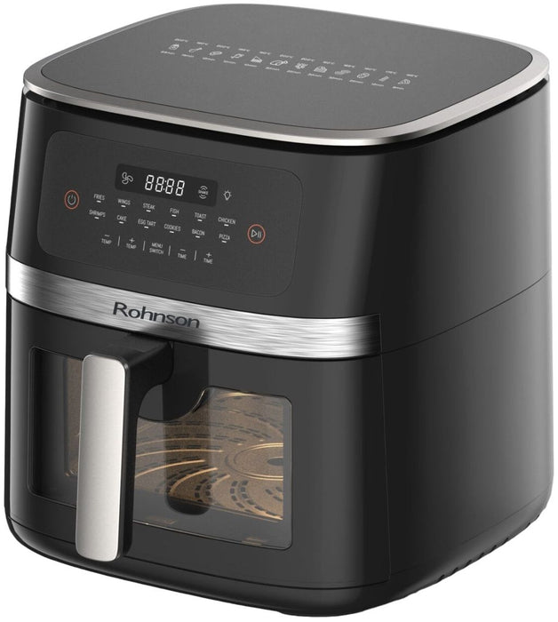 Фритюрник с горещ въздух Rohnson - R-2867, 1800W, 7 l, сив