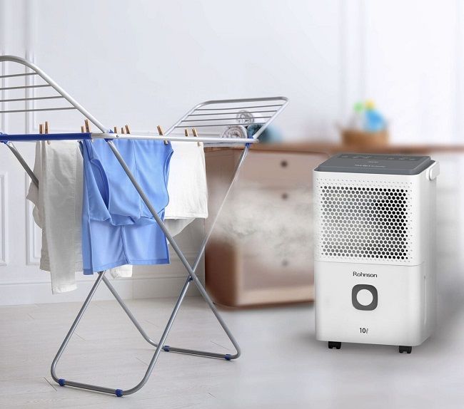 Обезвлажнител Rohnson - R-91310, 2 l, 145W, бял