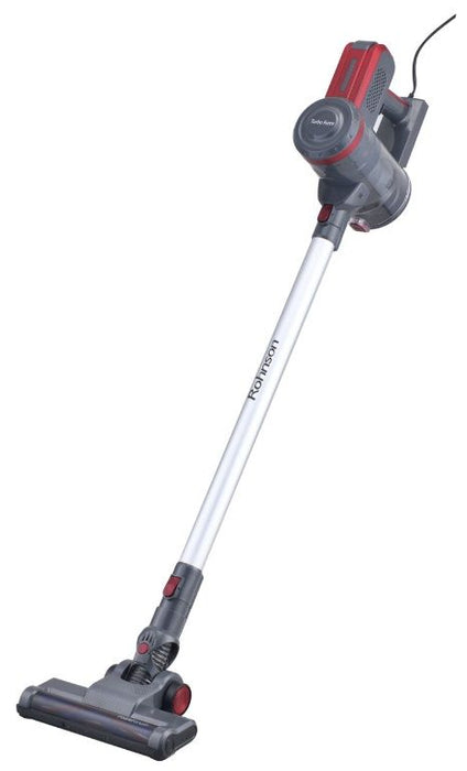 Вертикална прахосмукачка Rohnson - Turbo Force R-1229, HEPA, червена/черна