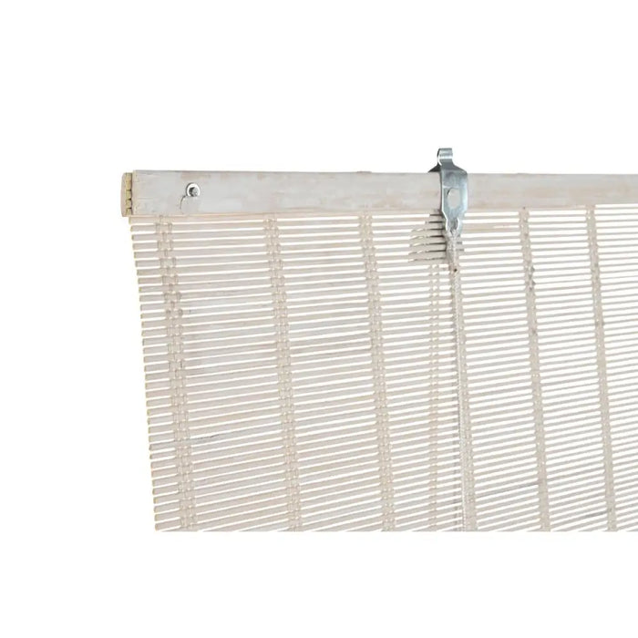 Ролетни щори DKD Home Decor Лакиран Бял Бамбук 120 x 2 x