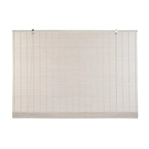 Ролетни щори DKD Home Decor Лакиран Бял Бамбук 120 x 2 x