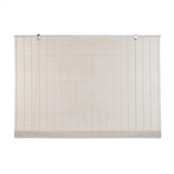 Ролетни щори DKD Home Decor Лакиран Бял Бамбук 120 x 2 x