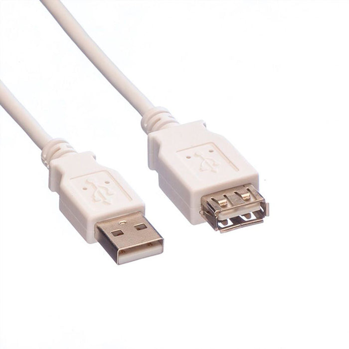 Кабел - удължител ROLINE USB 2.0 A-А M/F 1.8 m