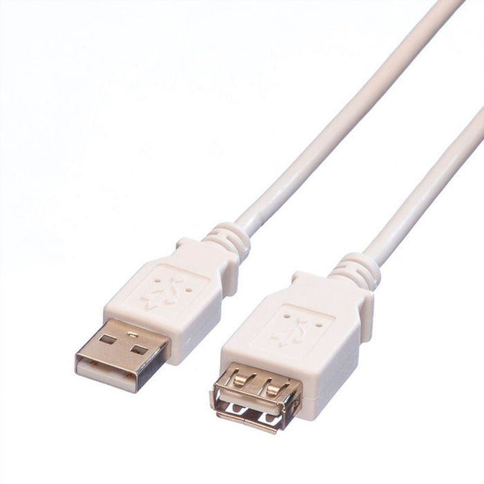 Кабел - удължител ROLINE USB 2.0 A-А M/F 3.0 m