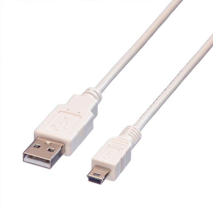 Кабел ROLINE USB 2.0 A-mini B M/M 1.8 m