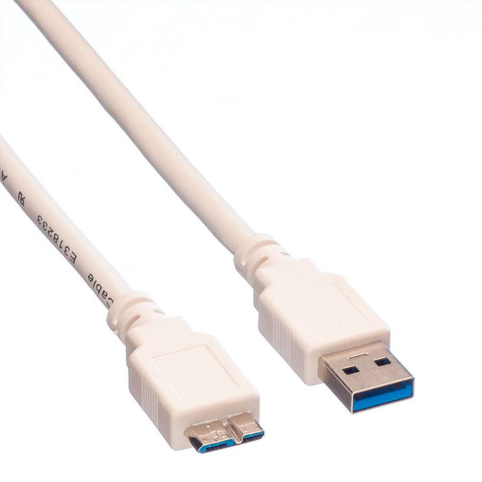 Кабел ROLINE USB 3.0 A-microB M/M 0.8 m