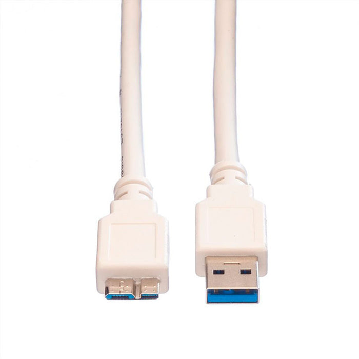 Кабел ROLINE USB 3.0 A-microB M/M 0.8 m