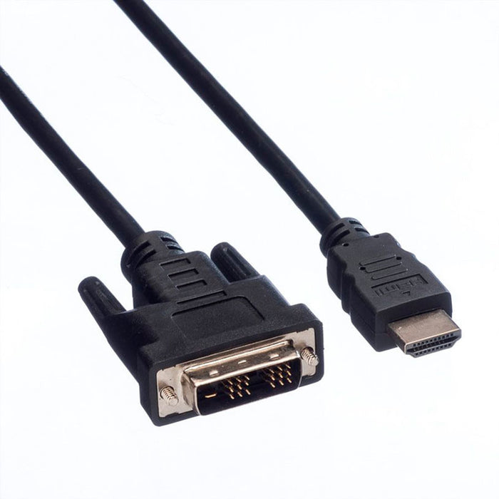 Кабел ROLINE Value HDMI-DVI (18+1) M/M 2 m