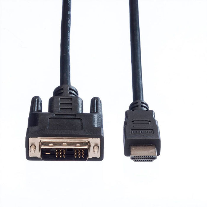 Кабел ROLINE Value HDMI-DVI (18+1) M/M 5 m