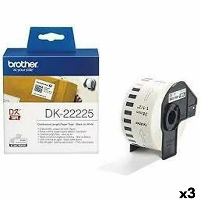 Ролка хартия за принтери Brother DK-22225 Бял 38 mm x 30,48