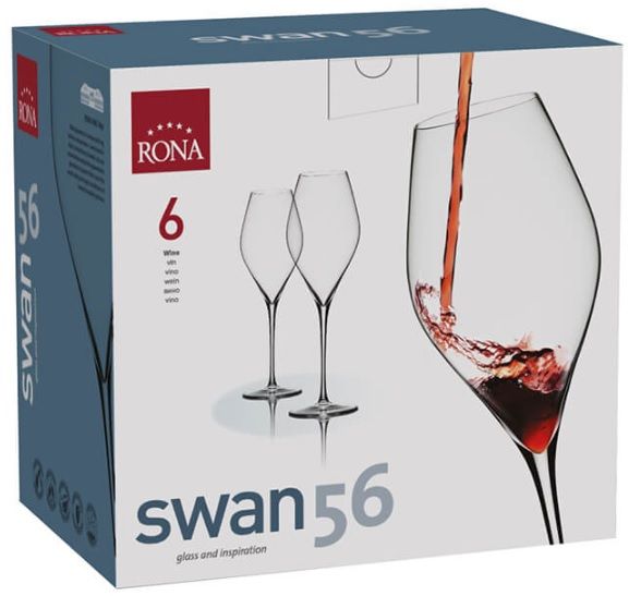 Комплект чаши за вино Rona - Swan 6650, 6 броя x 860 ml