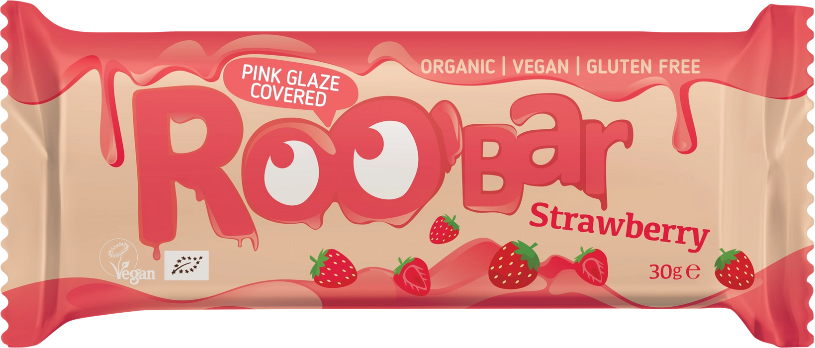 Био бар с ягода и розова глазура, 30 g