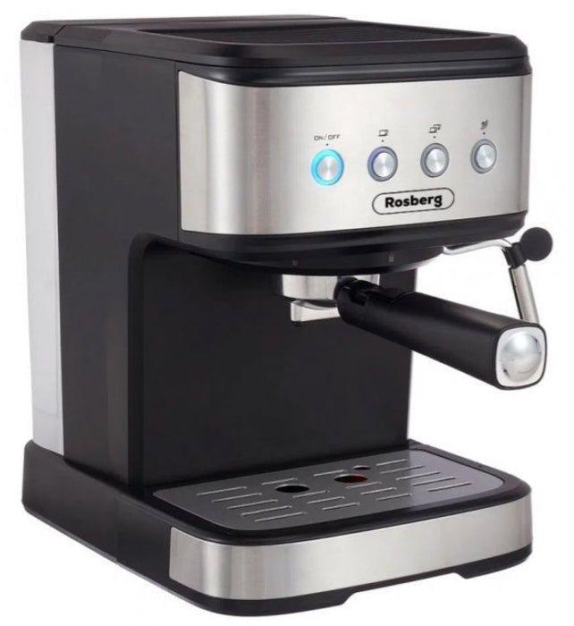 Кафемашина Rosberg - Premium RP51171F, 20 bar, 1.2 l, черна/сива