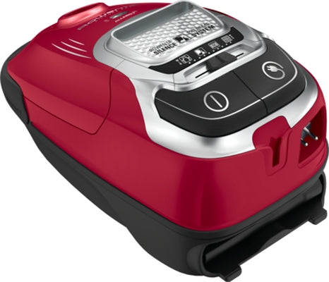 Rowenta RO7473EA SILENCE FORCE ALLERGY+ 58dB, Червен, Мини турбочетка, четка за паркет, XL инструмент за цепки, четка за диван - 4,5L